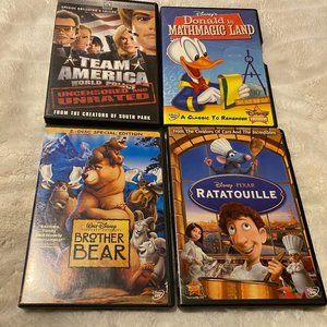 Lot 4 Kids Children Animation DVD's